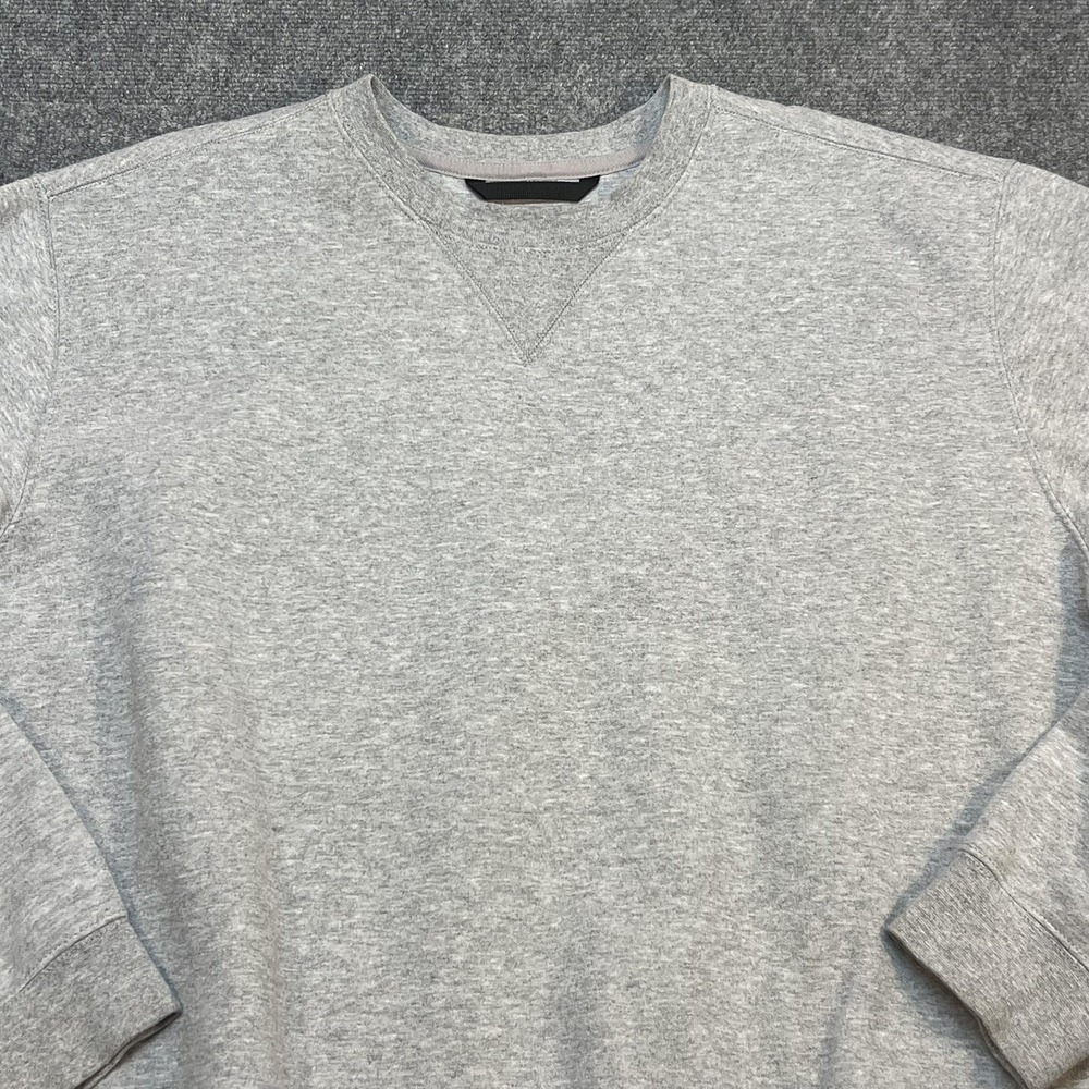 Carhartt Sweatshirt Mens XL Gray Fleece Crewneck Pullover Logo Patch Loose Fit - Picture 2 of 10